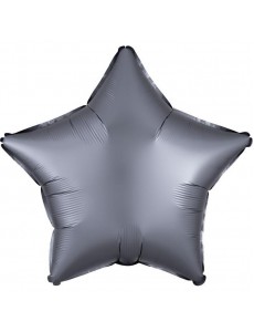 Balão Estrela Cinzento Mate